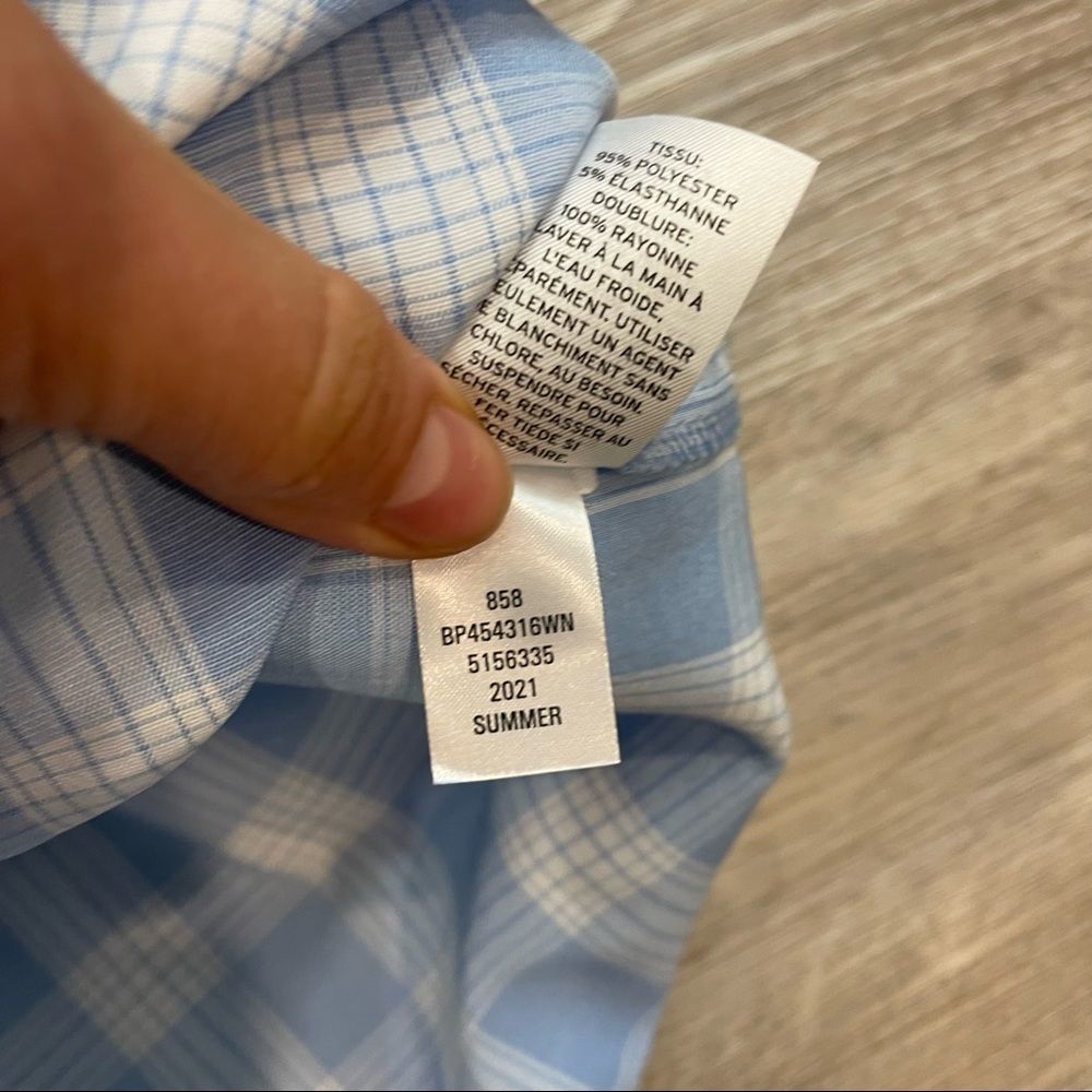 Nordstorm Bp Gingham Sheath Cami Mini Dress in Blue BabyDoll Mini Dress - Picture 10 of 10